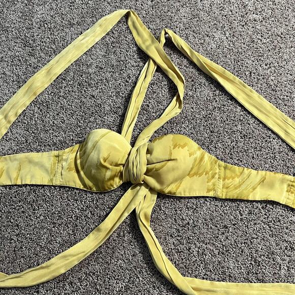 REVOLVE Tops - House Of Harlow 1960 X Revolve Tammy Top Womens S Yellow‎ Wrap Bustier Tie Front